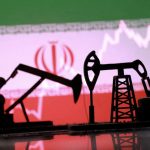 Map of the Strait of Hormuz showing global oil routes and Iranian oil tankers during geopolitical tensions.